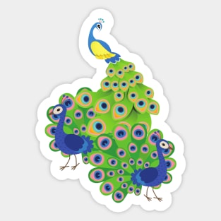 Beautiful Peacock Sticker